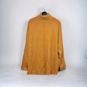 1xl Time and Tru Gold Turtleneck Sweater
